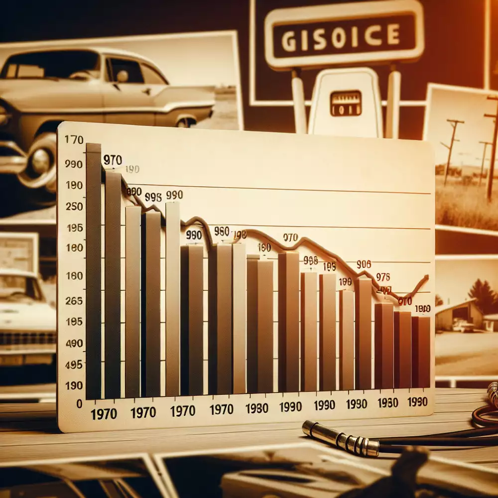 vývoj ceny benzínu od roku 1970 -1990