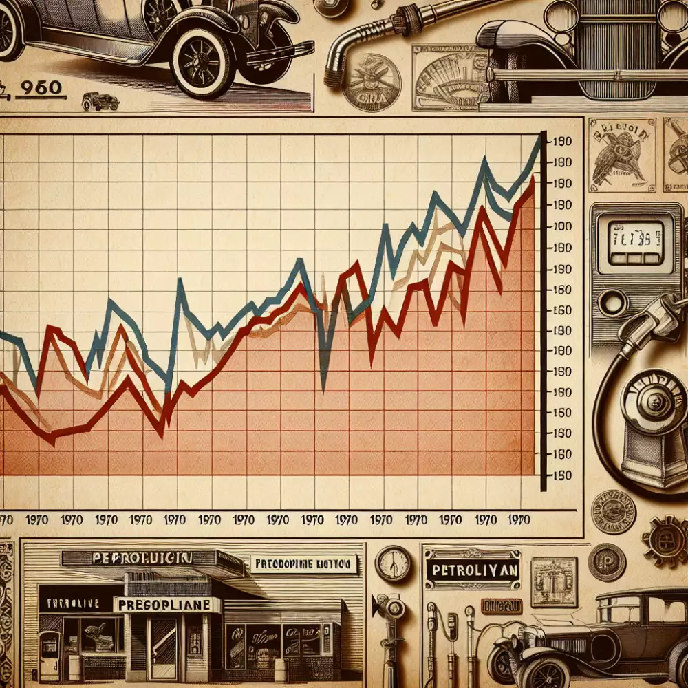 vývoj ceny benzínu od roku 1970 -1990
